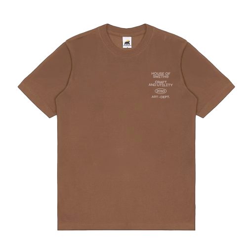 House of Smith Kaos Pria Lengan Pendek - Smith Utility Tshirt Brown - T Shirt - Image 2