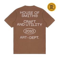 House of Smith Kaos Pria Lengan Pendek - Smith Utility Tshirt Brown - T Shirt