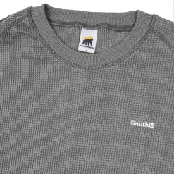 Alternative view of House of Smith Kaos Pria Lengan Panjang - Therma Waffle Knit Boxy Ls Heater Grey - Long Sleeve Boxy