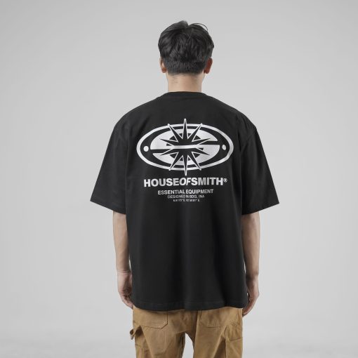 House of Smith Kaos Oversize Pria - Radiance Heavyweight Oversized Tshirt Black - Oversize T Shirt - Image 5