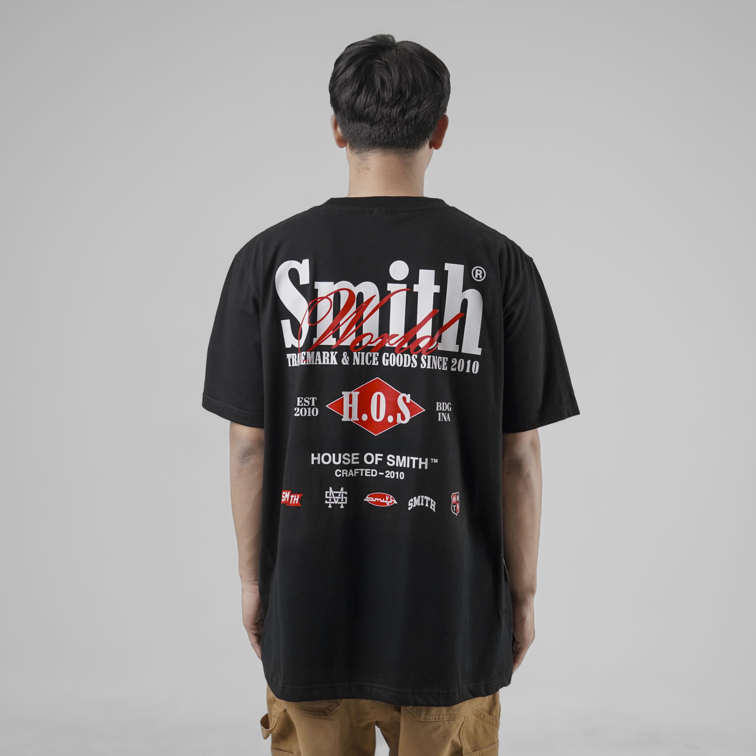 House of Smith Kaos Pria Lengan Pendek - Revenue Tshirt Black - T Shirt - Image 5