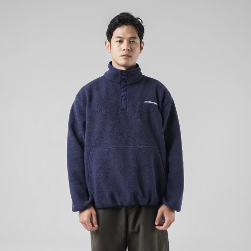 House of Smith Sweater Pria - Clivers Halfzip Jacket Polar Navy - Halfzip - Image 5