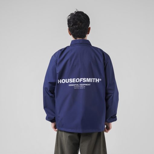 House of Smith Jaket Pria - Hos Essential Wind Breaker Navy - Coach Jacket - Image 5