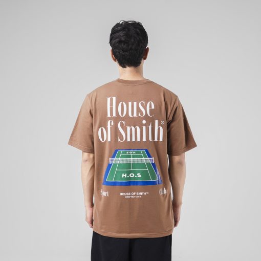 House of Smith Kaos Pria Lengan Pendek - Court Tshirt Brown - T Shirt - Image 5