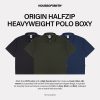 House of Smith Polo Shirt - Origin Halfzip Heavyweight Polo Boxy - Polo Halfzip Boxy Pria