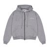 House of Smith Sweater Hoodie Boxy Pria - Carmein Hoodie Zipper Heater Boxy Grey #2