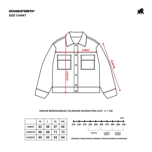 House of Smith Jaket Pria - Moft Jacket Polar Dark Grey - Jacket - Image 4