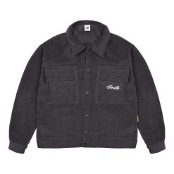 House of Smith Jaket Pria - Moft Jacket Polar Dark Grey - Jacket