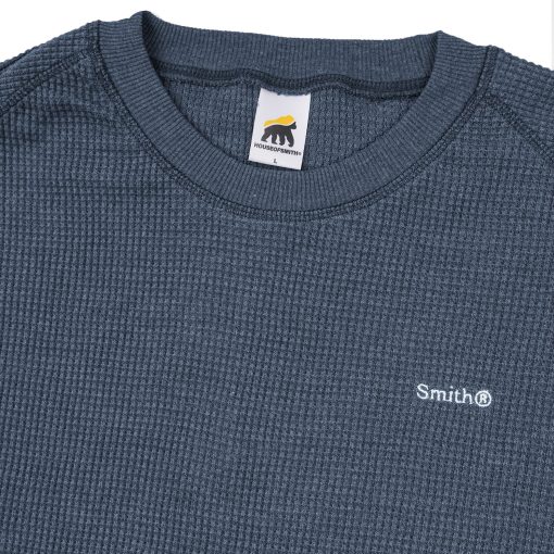 House of Smith Kaos Pria Lengan Panjang - Therma Waffle Knit Boxy Ls Navy - Long Sleeve Boxy - Image 3