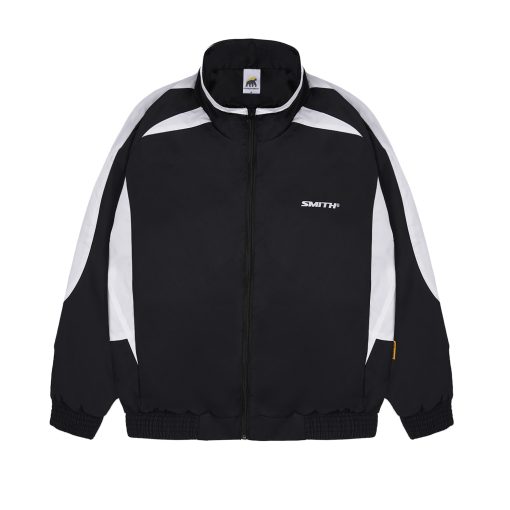House of Smith Jaket Tracktop Pria - Creleon Track Black N White - Jacket