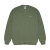 House of Smith Sweater Crewneck Pria - Weave Waffle Knit Ls Dark Dusty Green