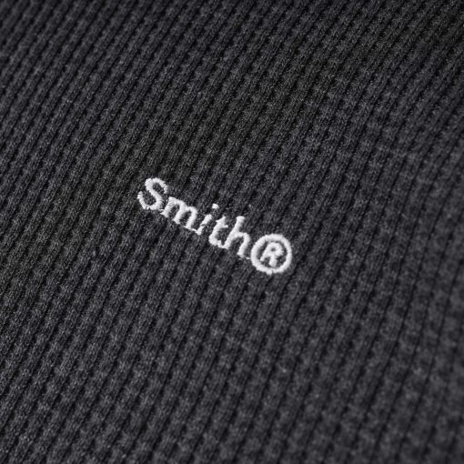 House of Smith Sweater Crewneck Pria - Weave Waffle Knit Ls Dark Grey - Image 2