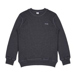 House of Smith Sweater Crewneck Pria - Weave Waffle Knit Ls Dark Grey