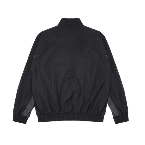 House of Smith Jaket Tracktop Pria - Cruff Track Jacket Black N Grey - Jacket - Image 2