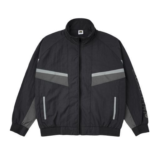 House of Smith Jaket Tracktop Pria - Cruff Track Jacket Black N Grey - Jacket