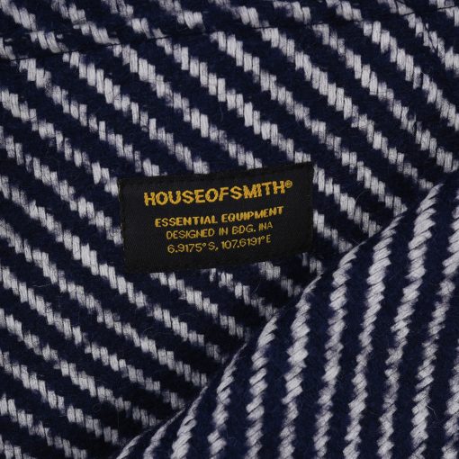 House of Smith Sweater Hoodie Zipper Oversized Pria - Infinium Tweed Hoodie Zipper Blue - Image 4