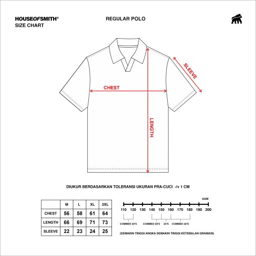 House of Smith Polo Shirt - Braver Waff Oversized Polo Shirt Green - Kaos Polo Oversize Pria - Image 4