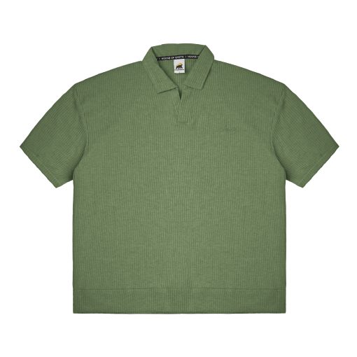 House of Smith Polo Shirt - Braver Waff Oversized Polo Shirt Green - Kaos Polo Oversize Pria