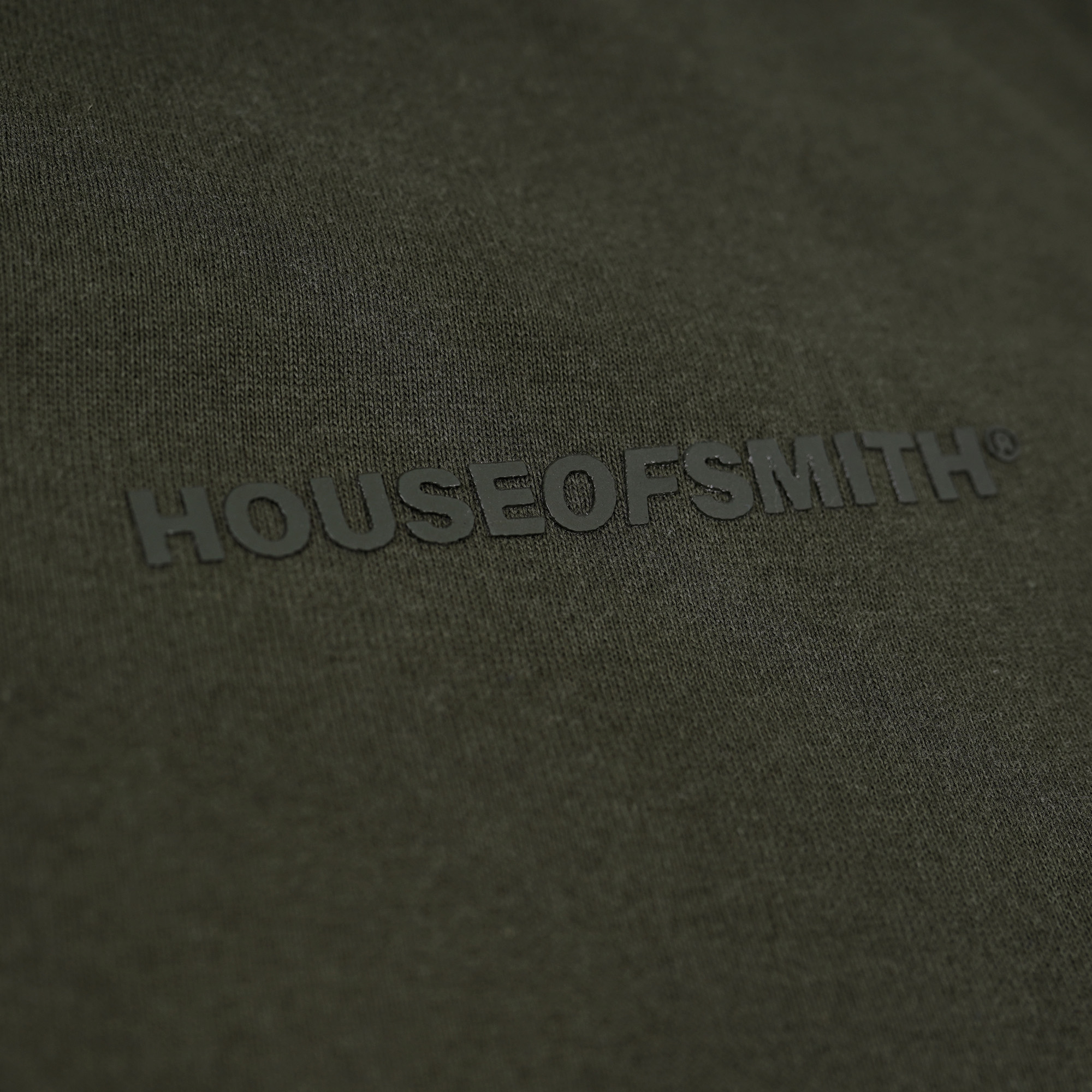 House of Smith Polo Shirt - Origin Halfzip Heavyweight Polo Boxy Army - Polo Halfzip Boxy Pria - Image 3