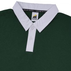 Alternative view of House of Smith Kaos Polo Pria Lengan Panjang - Clark Oversized Polo Shirt Long Sleeve Green - Polo Oversized