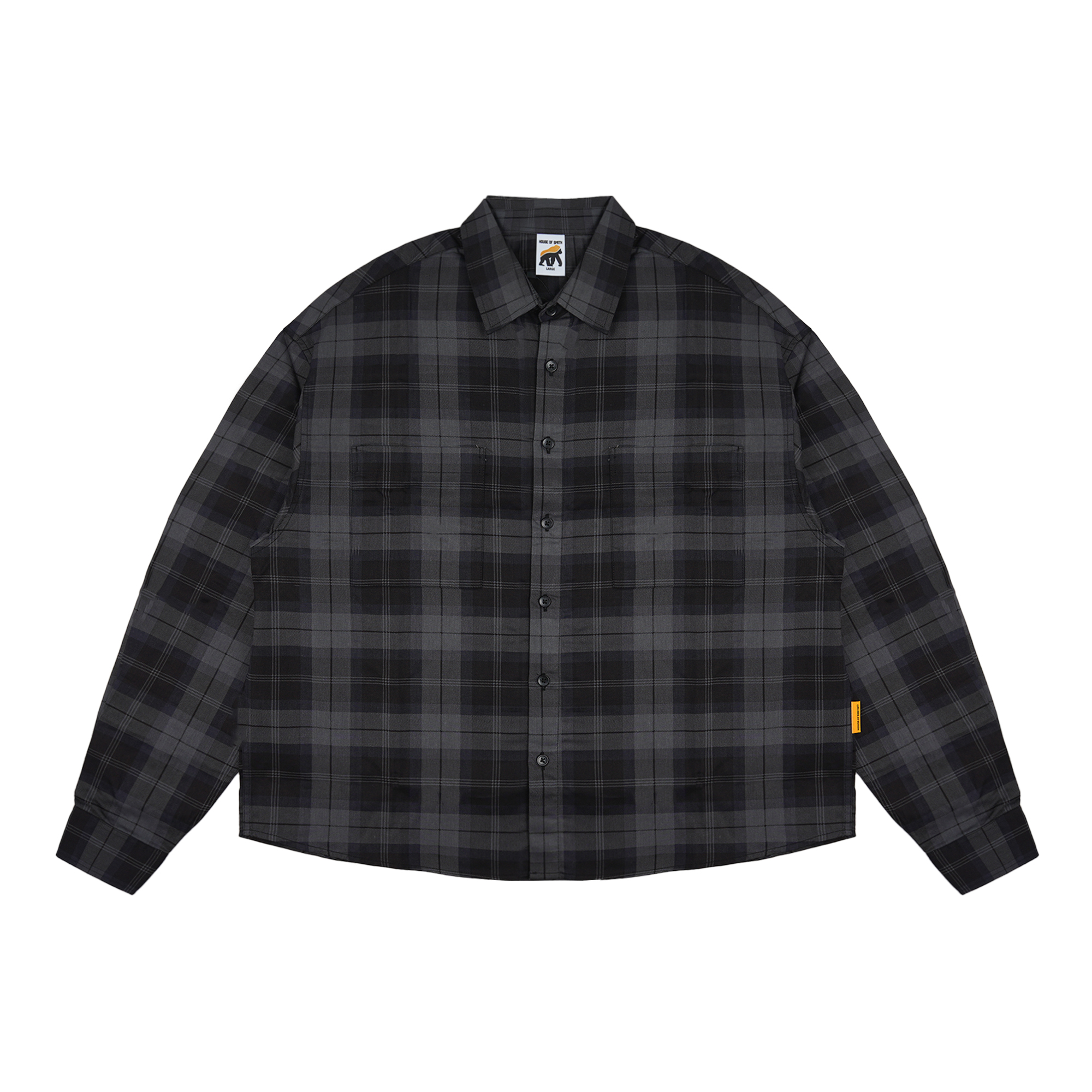 House of Smith Kemeja Boxy Pria - Savero Boxy Long Sleeve Shirt 3 - Boxy Long Shirt