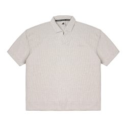House of Smith Polo Shirt - Braver Waff Oversized Polo Shirt Ivory - Kaos Polo Oversize Pria
