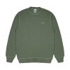 House of Smith Sweater Crewneck Pria - Weave Waffle Knit Ls Dark Dusty Green