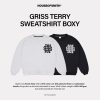 House of Smith Sweater Crewneck Boxy Pria - Griss Terry Sweatshirt Boxy