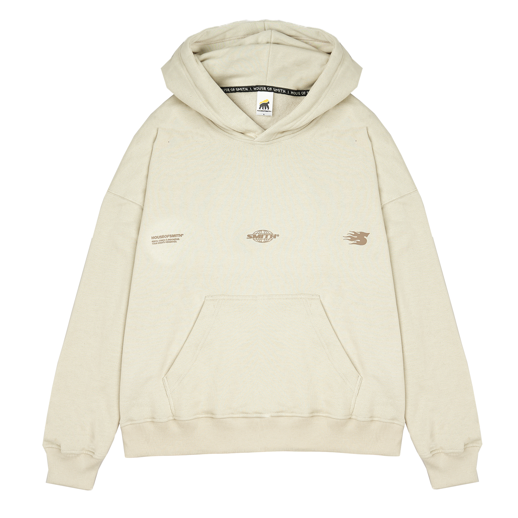 House of Smith Sweater Hoodie Oversized Pria - Ground Oversized Hoodie Khaki #3