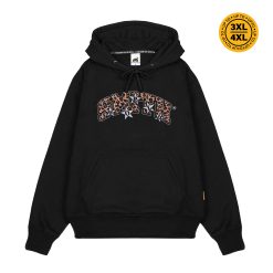 House of Smith Sweater Hoodie Pria - Leopard Hoodie Black