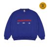 House of Smith Sweater Crewneck Boxy Pria - Sphere Boxy Crewneck Blue