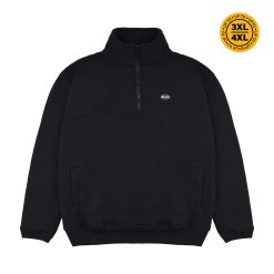 House of Smith Jaket Pria - Seize Halfzip Black - Half Zipper Jacket