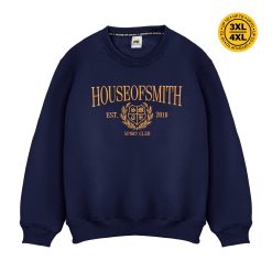 House of Smith Sweater Crewneck Oversize Pria - Univers Smith Oversized Crewneck Navy