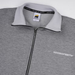 Alternative view of House of Smith Jaket Tracktop Boxy Pria - Trap Tracktop Boxy Heather Grey - Jacket