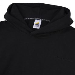 Alternative view of House of Smith Sweater Hoodie Boxy Fit Pria - Titan Heavyweight Boxy Hoodie Black