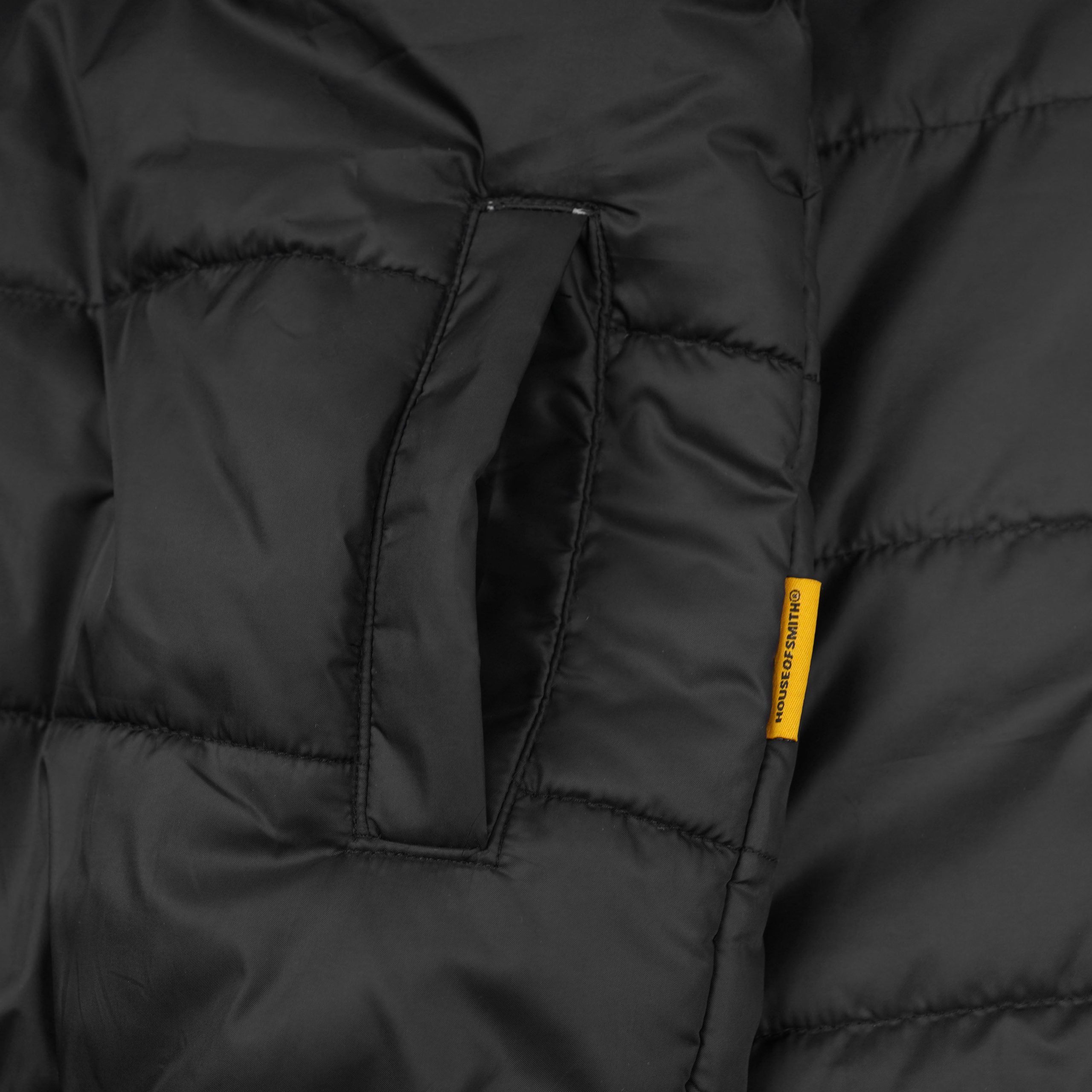 House of Smith Puffer Jacket - Blockade Puffer Jacket Black - Image 3