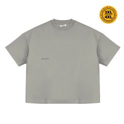 House of Smith Kaos Boxy Pria - Form 330 Boxy Light Grey - Boxy T Shirt