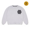 House of Smith Sweater Crewneck Boxy Pria - Griss Terry Sweatshirt Boxy White