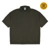 House of Smith Polo Shirt Boxy - Contour Zip Polo Boxy Army - Kaos Polo Pria