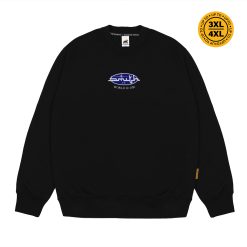 House of Smith Sweater Crewneck Pria - Numeral Crewneck Black