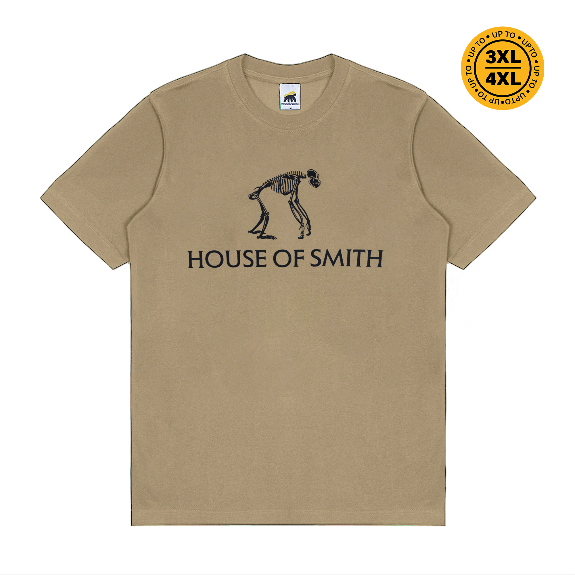 House of Smith Kaos Pria Lengan Pendek - Ancient Tshirt Brown - T Shirt