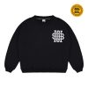 House of Smith Sweater Crewneck Boxy Pria - Griss Terry Sweatshirt Boxy Black