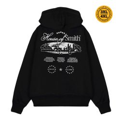 House of Smith Sweater Hoodie Oversized Pria - Originale Oversized Hoodie Black