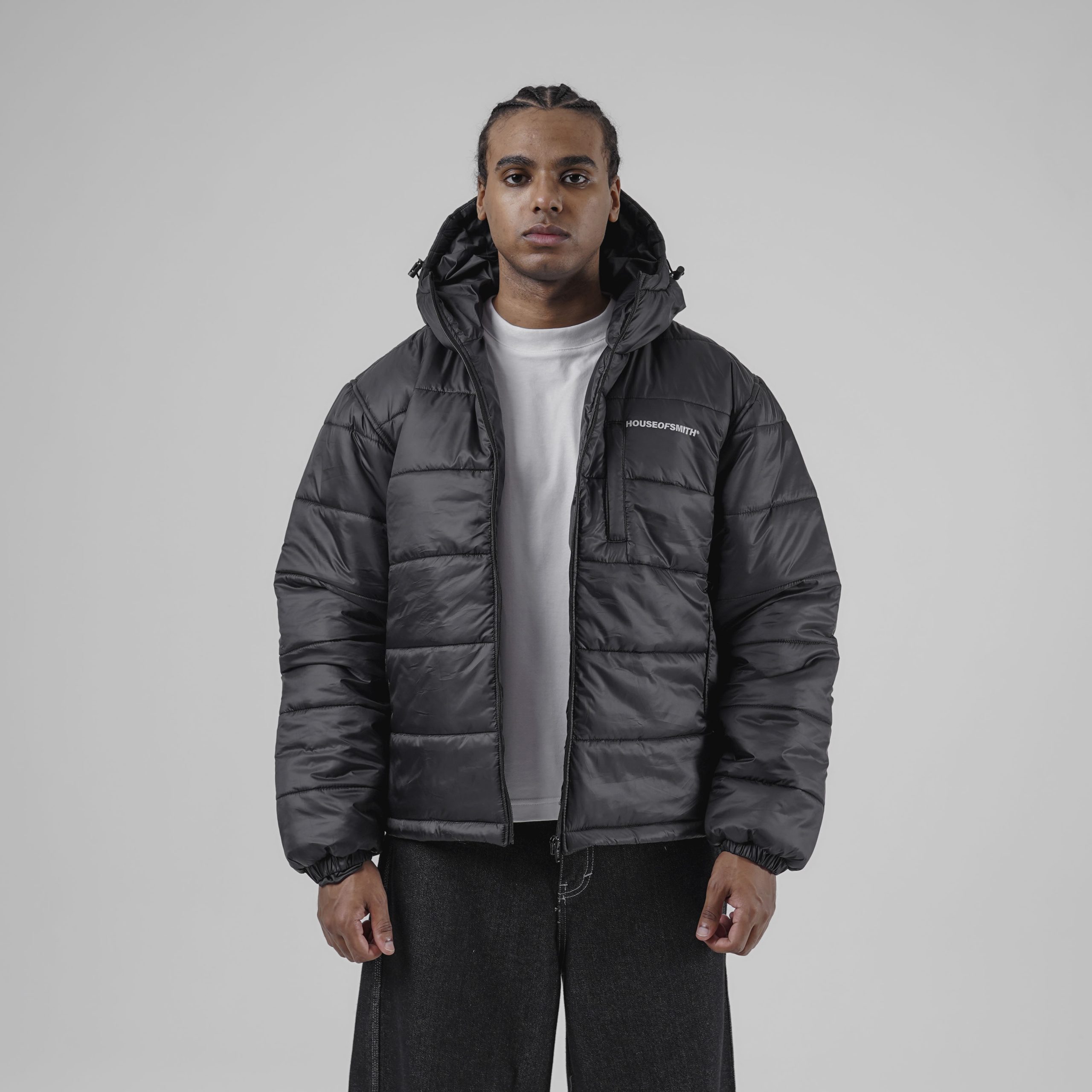 House of Smith Puffer Jacket - Blockade Puffer Jacket Black - Image 6