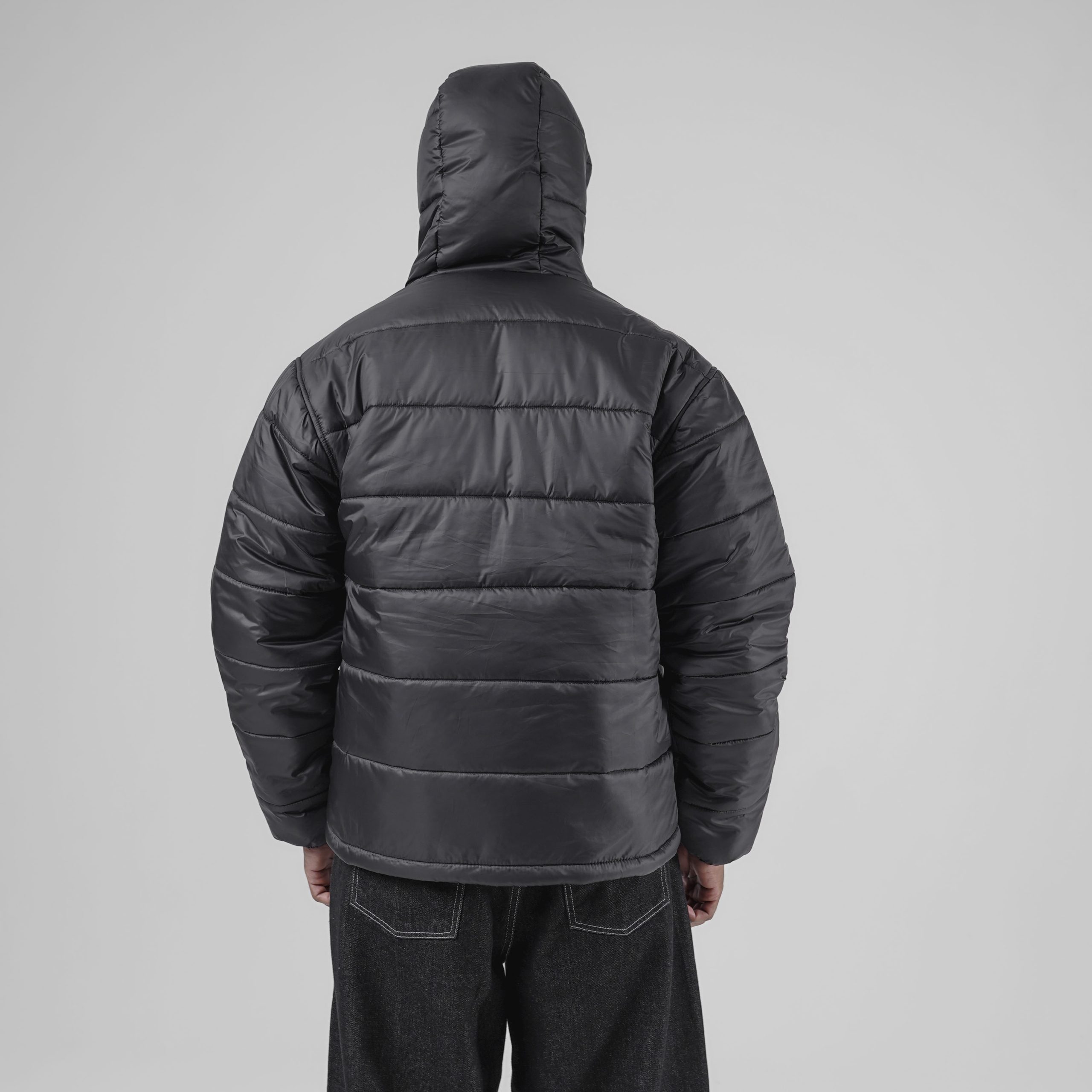 House of Smith Puffer Jacket - Blockade Puffer Jacket Black - Image 7