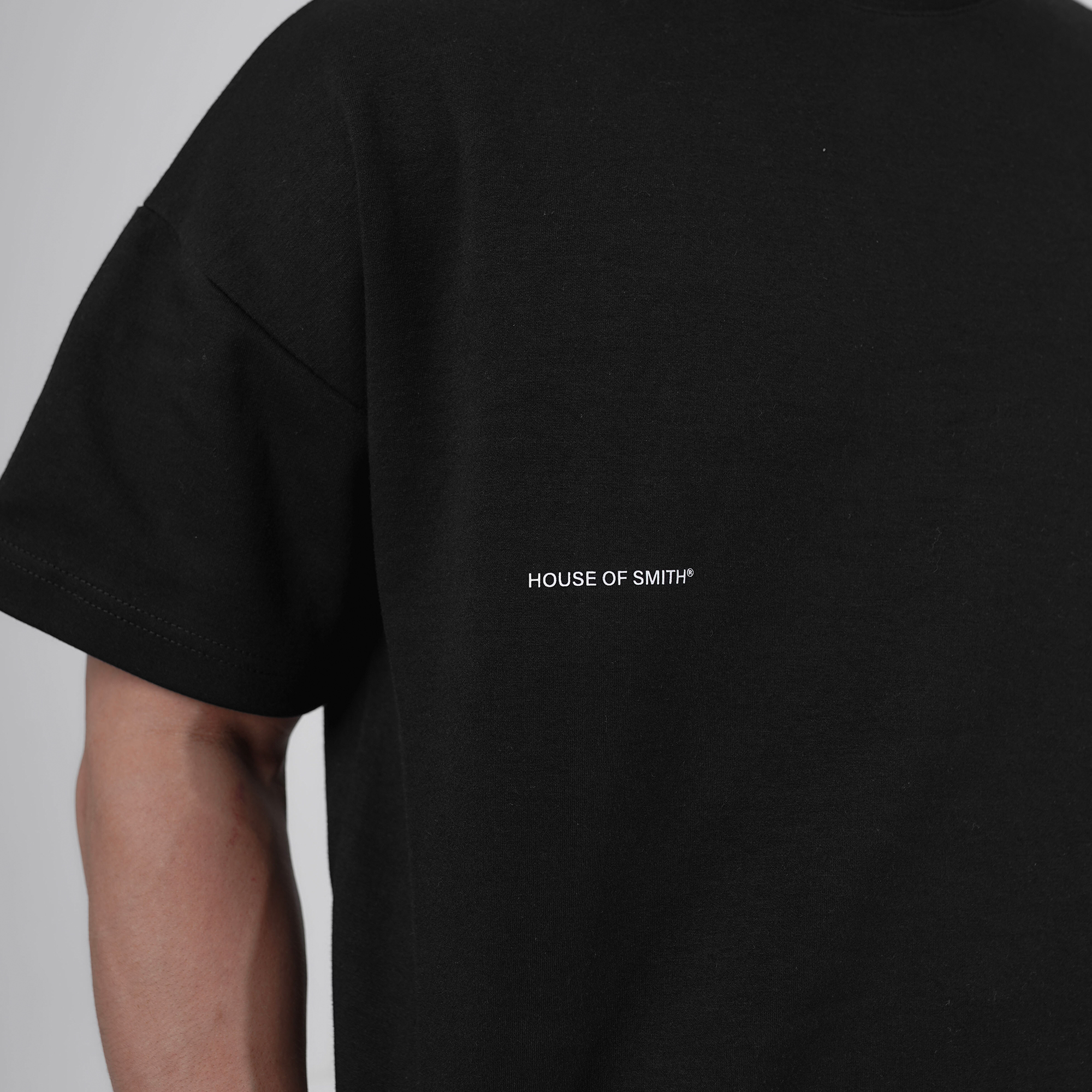 House of Smith Kaos Boxy Pria - Form 330 Boxy Black - Boxy T Shirt - Image 4