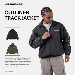 Alternative view of House of Smith Jaket Tracktop Pria - Outliner Track Jacket - Jacket
