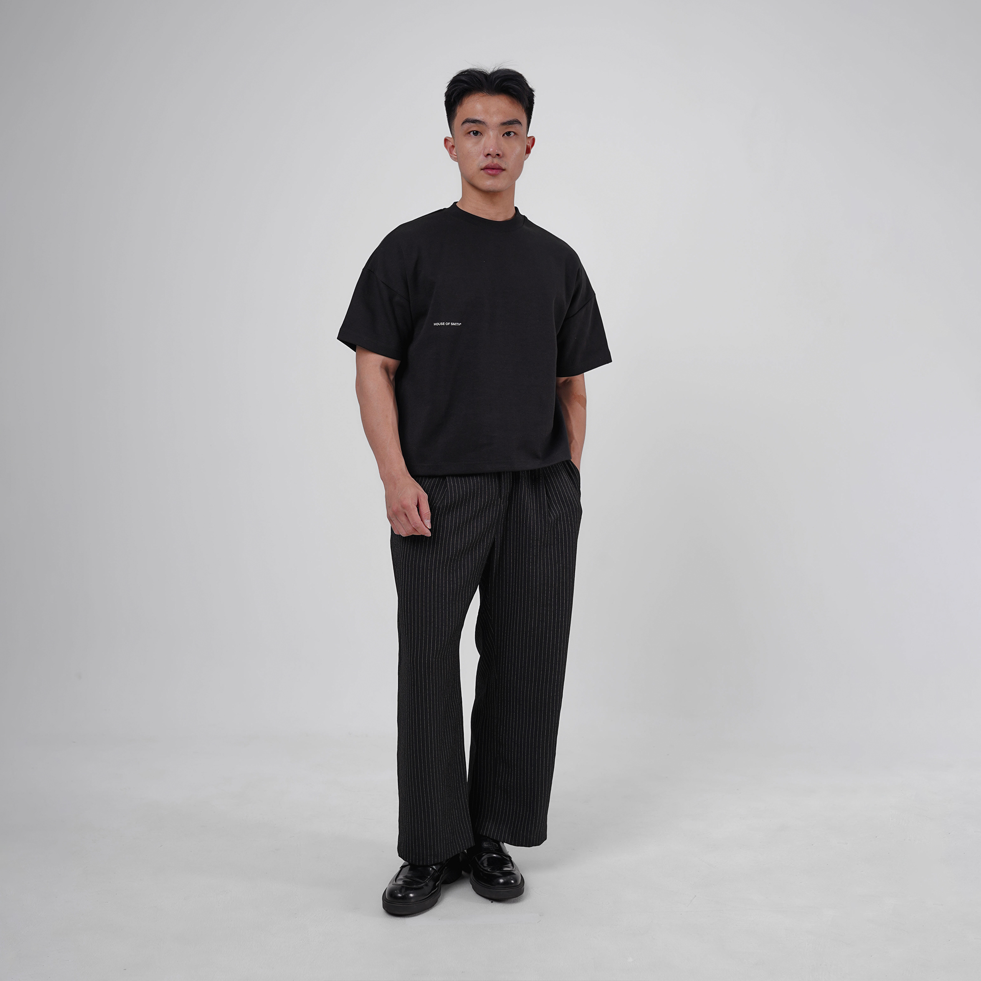 House of Smith Kaos Boxy Pria - Form 330 Boxy Black - Boxy T Shirt - Image 6