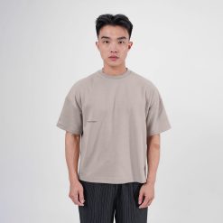 Alternative view of House of Smith Kaos Boxy Pria - Form 330 Boxy Light Grey - Boxy T Shirt
