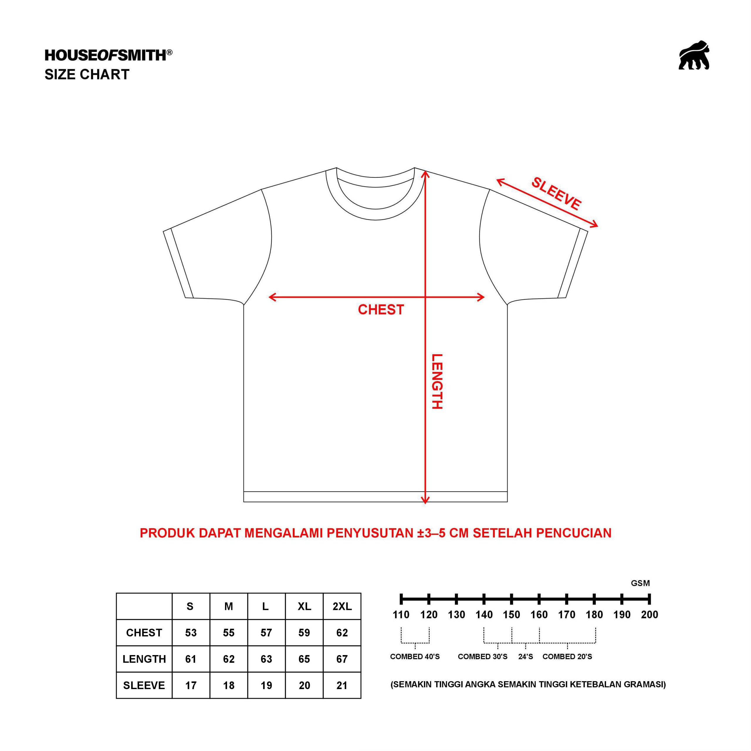 House of Smith Kaos Fitted Pria - Form 330 Fitted Tee Black - Fitted T Shirt - Image 3